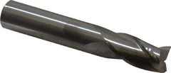 M.A. Ford - 1/2" Diam, 1" LOC, 1/2" Shank Diam, 3" OAL, 3 Flute Solid Carbide Square End Mill - Single End, Uncoated, Spiral Flute, 30° Helix Angle, Centercutting, Right Hand Cut, Right Hand Flute, Regular Length - Eagle Tool & Supply