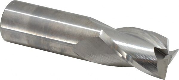 M.A. Ford - 1" Diam, 1-1/2" LOC, 1" Shank Diam, 4" OAL, 3 Flute Solid Carbide Square End Mill - Eagle Tool & Supply