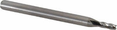 M.A. Ford - 5/64", 3/16" LOC, 1/8" Shank Diam, 1-1/2" OAL, 4 Flute, Solid Carbide Square End Mill - Single End, Uncoated, Spiral Flute, 30° Helix, Centercutting, Right Hand Cut, Right Hand Flute, Series 111 - Eagle Tool & Supply
