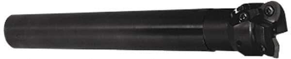 Tungaloy - 1-1/2" Cut Diam, 0.06" Max Depth, 1-1/4" Shank Diam, Weldon Shank Indexable High-Feed End Mill - Screw & Clamp Holding Method, WPM. 06X4.. Insert, EXP Toolholder - Eagle Tool & Supply