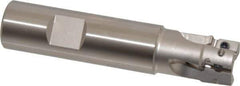 Tungaloy - 3/4" Cut Diam, 0.429" Max Depth of Cut, 3/4" Shank Diam, 3.54" OAL, Indexable Square Shoulder End Mill - ASMT 11T3.. Inserts, Weldon Shank, 90° Lead Angle - Eagle Tool & Supply