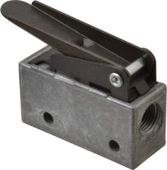 Mead - 0.11 CV Rate, 3 Way Pilot Air Valve - Straight Leaf Actuator - Eagle Tool & Supply