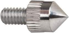 Mitutoyo - #4-48, 5mm Ball Diam, Carbide 90 ° Conical Contact Point - 1/4" Contact Point Length, Use with AGD 1,2,3,4 - Eagle Tool & Supply
