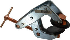 Kant Twist - 800 Lb, 1-3/4" Max Opening, 1-1/8" Open Throat Depth, 1-1/4" Closed Throat Depth, Cantilever Clamp - High Tensile Steel Jaw, T-Handle, 3-1/2" OAL, 3-1/4" Max Width - Eagle Tool & Supply