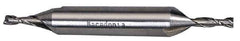 Hertel - 22mm, 1-9/16" LOC, 7/8" Shank Diam, 5-1/2" OAL, 2 Flute, Cobalt Square End Mill - Double End, Uncoated, Centercutting - Eagle Tool & Supply