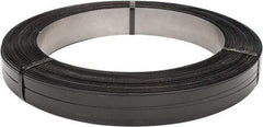 Made in USA - 2,058' Long x 3/4" Wide, Oscillated Coil Steel Strapping - 1,760 Lb Capacity, 0.02" Thick - Eagle Tool & Supply