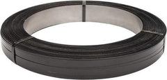Made in USA - 1,796' Long x 3/4" Wide, Oscillated Coil Steel Strapping - 2,000 Lb Capacity, 0.023" Thick - Eagle Tool & Supply