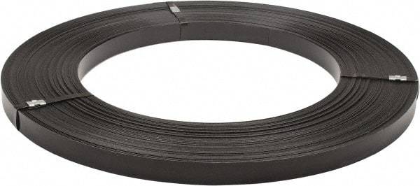 Made in USA - 851' Long x 1-1/4" Wide, Ribbon Wound Coil Steel Strapping - 5,250 Lb Capacity, 0.029" Thick - Eagle Tool & Supply