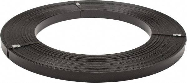 Made in USA - 836' Long x 1-1/4" Wide, Ribbon Wound Coil Steel Strapping - 5,450 Lb Capacity, 0.031" Thick - Eagle Tool & Supply
