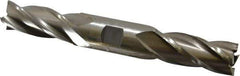 Interstate - 13/16", 1-7/8" LOC, 7/8" Shank Diam, 6-1/8" OAL, 4 Flute, High Speed Steel Square End Mill - Double End, Uncoated, Spiral Flute, 30° Helix, Right Hand Cut, Right Hand Flute - Eagle Tool & Supply