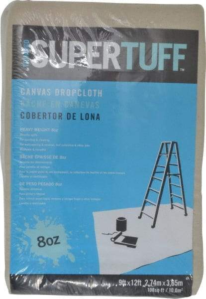 TRIMACO - Heavyweight 8 oz Canvas Drop Cloth - 12' x 9' - Eagle Tool & Supply