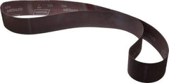 Norton - 2-1/2" Wide x 60" OAL, 220 Grit, Aluminum Oxide Abrasive Belt - Aluminum Oxide, Very Fine, Coated, X Weighted Cloth Backing, Series R228 - Eagle Tool & Supply