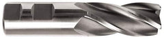 Hertel - 1", 4 Flute, Cobalt, 0.045" Corner Radius End Mill - 4-1/2" OAL, Right Hand Flute, 2" LOC, Right Hand Cut - Eagle Tool & Supply