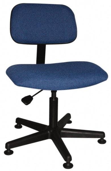 Bevco - Ergonomic Pneumatic Chair - Cloth Seat, Royal Blue - Eagle Tool & Supply