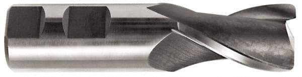 Hertel - 5/8", 2 Flute, Cobalt, 0.045" Corner Radius End Mill - 3-7/16" OAL, Right Hand Flute, 1-5/16" LOC, Right Hand Cut - Eagle Tool & Supply