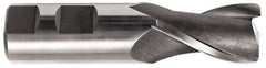 Hertel - 5/8", 2 Flute, Cobalt, 0.045" Corner Radius End Mill - 3-7/16" OAL, Right Hand Flute, 1-5/16" LOC, Right Hand Cut - Eagle Tool & Supply