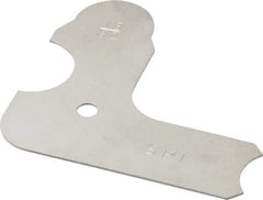 SPI - 13/32 Inch Radius Gage - Satin Chrome Finish, Steel - Eagle Tool & Supply