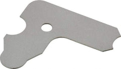 SPI - 11/64 Inch Radius Gage - Satin Chrome Finish, Steel - Eagle Tool & Supply
