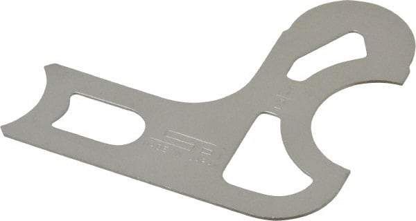 SPI - 1/2 Inch Radius Gage - Satin Chrome Finish, Steel - Eagle Tool & Supply
