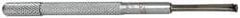 SPI - 0.125 to 0.2 Inch Measurement, 0.88 Inch Gage Depth, Small Hole Gage - 3 Inch Overall Length, Satin Chrome Finish, Half Ball - Eagle Tool & Supply