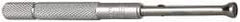 SPI - 0.3 to 0.4 Inch Measurement, 1.6 Inch Gage Depth, Small Hole Gage - 3 Inch Overall Length, Satin Chrome Finish, Half Ball - Eagle Tool & Supply