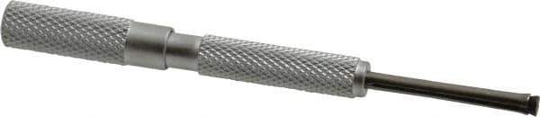 SPI - 0.125 to 0.2 Inch Measurement, 1 Inch Gage Depth, Small Hole Gage - 3 Inch Overall Length, Satin Chrome Finish, Full Ball - Eagle Tool & Supply