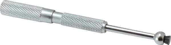 SPI - 0.3 to 0.4 Inch Measurement, 1-9/16 Inch Gage Depth, Small Hole Gage - 3 Inch Overall Length, Satin Chrome Finish, Full Ball - Eagle Tool & Supply