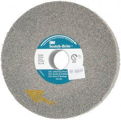 3M - 6" Diam, 1" Face Width, 1" Center Hole, Fine Grade, Silicon Carbide Deburring Wheel - Convolute, Hard Density 9 Grade, 6,000 RPM - Eagle Tool & Supply