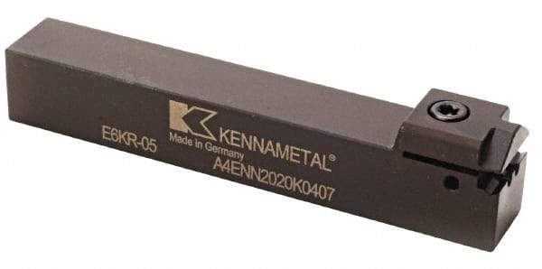 Kennametal - 0.4331" Max Depth of Cut, 6mm Min Groove Width, 150mm OAL, Neutral Indexable Grooving Cutoff Toolholder - 63/64" Shank Height x 63/64" Shank Width, A4..06.. Insert Style, A4EN Toolholder Style, Series A4 - Eagle Tool & Supply