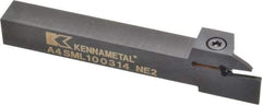 Kennametal - External Thread, 0.55" Max Depth of Cut, 3mm Min Groove Width, 5" OAL, Left Hand Indexable Grooving Cutoff Toolholder - 5/8" Shank Height x 5/8" Shank Width, A4..03.. Insert Style, A4SM Toolholder Style, Series A4 - Eagle Tool & Supply