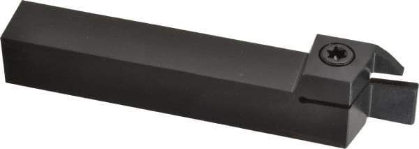 Kennametal - External Thread, 0.55" Max Depth of Cut, 4mm Min Groove Width, 5" OAL, Right Hand Indexable Grooving Cutoff Toolholder - 3/4" Shank Height x 3/4" Shank Width, A4..04.. Insert Style, A4SM Toolholder Style, Series A4 - Eagle Tool & Supply