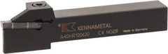 Kennametal - 0.55" Max Depth of Cut, 4mm Min Groove Width, 5" OAL, Right Hand Indexable Grooving Cutoff Toolholder - 4 Seat Size, 5/8" Shank Height x 5/8" Shank Width, A4..04.. Insert Style, A4SM Toolholder Style, Series A4 - Eagle Tool & Supply