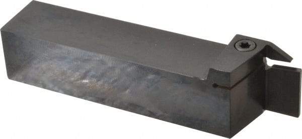 Kennametal - External Thread, 0.67" Max Depth of Cut, 4mm Min Groove Width, 6" OAL, Right Hand Indexable Grooving Cutoff Toolholder - 1-1/4" Shank Height x 1-1/4" Shank Width, A4..04.. Insert Style, A4SM Toolholder Style, Series A4 - Eagle Tool & Supply