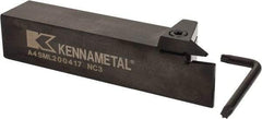 Kennametal - External Thread, 0.67" Max Depth of Cut, 4mm Min Groove Width, 6" OAL, Left Hand Indexable Grooving Cutoff Toolholder - 1-1/4" Shank Height x 1-1/4" Shank Width, A4..04.. Insert Style, A4SM Toolholder Style, Series A4 - Eagle Tool & Supply