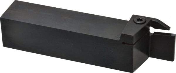 Kennametal - External Thread, 0.87" Max Depth of Cut, 5mm Min Groove Width, 6" OAL, Right Hand Indexable Grooving Cutoff Toolholder - 1-1/4" Shank Height x 1-1/4" Shank Width, A4..05.. Insert Style, A4SM Toolholder Style, Series A4 - Eagle Tool & Supply