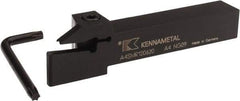 Kennametal - 0.79" Max Depth of Cut, 6mm Min Groove Width, 5" OAL, Right Hand Indexable Grooving Cutoff Toolholder - 6 Seat Size, 3/4" Shank Height x 3/4" Shank Width, A4..06.. Insert Style, A4SM Toolholder Style, Series A4 - Eagle Tool & Supply