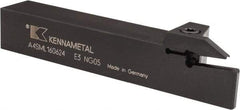 Kennametal - External Thread, 0.94" Max Depth of Cut, 6mm Min Groove Width, 6" OAL, Left Hand Indexable Grooving Cutoff Toolholder - 1" Shank Height x 1" Shank Width, A4..06.. Insert Style, A4SM Toolholder Style, Series A4 - Eagle Tool & Supply