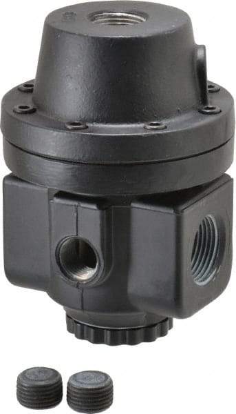 Norgren - 1 NPT Port, 300 CFM, Zinc/Aluminum Air Pilot Operated Regulator - 10 to 400 psi Range, 400 Max psi Supply Pressure, 4.16" Wide x 5.97" High - Eagle Tool & Supply
