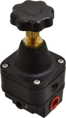 Norgren - 1/4 NPT Port, 12 CFM, Zinc Precision Constant Bleed Regulator - 0.4 to 10 psi Range, 150 Max psi Supply Pressure, 2.12" Wide x 4.55" High - Eagle Tool & Supply