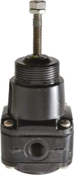 Norgren - 1/4 NPT Port, 17 CFM, Aluminum Instrumentation Regulator - 0.6 to 30 psi Range, 290 Max psi Supply Pressure, 1/4" Gauge Port Thread, 2.48" Wide x 5.71" High - Eagle Tool & Supply