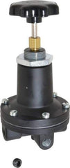 Norgren - 1/4 NPT Port, Aluminum Feedback Pilot Regulator - 5 to 105 psi Range, 400 Max psi Supply Pressure, 1/8" Gauge Port Thread, 2.47" Wide x 5.24" High - Eagle Tool & Supply
