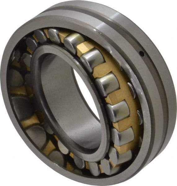 Value Collection - 1.9685" Bore Diam, 18,200 Lbs. Dynamic Capacity, Straight Spherical Roller Bearing - 3.5433" Outside Diam, 21,800 Lbs. Static Capacity, 0.9055" Thick - Eagle Tool & Supply