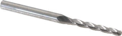 Accupro - 0.5° Taper Angle per Side, 1/8" Small End Diam, 1" LOC, Solid Carbide 3 Flute Tapered Ball End Mill - 2-1/2" OAL, 3/16" Shank Diam - Eagle Tool & Supply