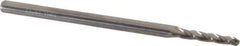 Accupro - 1° Taper Angle per Side, 5/64" Small End Diam, 1/2" LOC, Solid Carbide 3 Flute Tapered Ball End Mill - 2-1/4" OAL, 1/8" Shank Diam - Eagle Tool & Supply