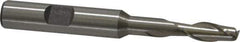 Interstate - 1/4", 5/8" LOC, 3/8" Shank Diam, 3-1/16" OAL, 2 Flute, High Speed Steel Square End Mill - Single End, Uncoated, Spiral Flute, 30° Helix, Centercutting, Right Hand Cut, Right Hand Flute - Eagle Tool & Supply