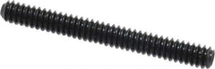 Value Collection - #4-40 UNC, 1" OAL, Cup Point Set Screw - Grade 8 Alloy Steel, 0.05" Key - Eagle Tool & Supply