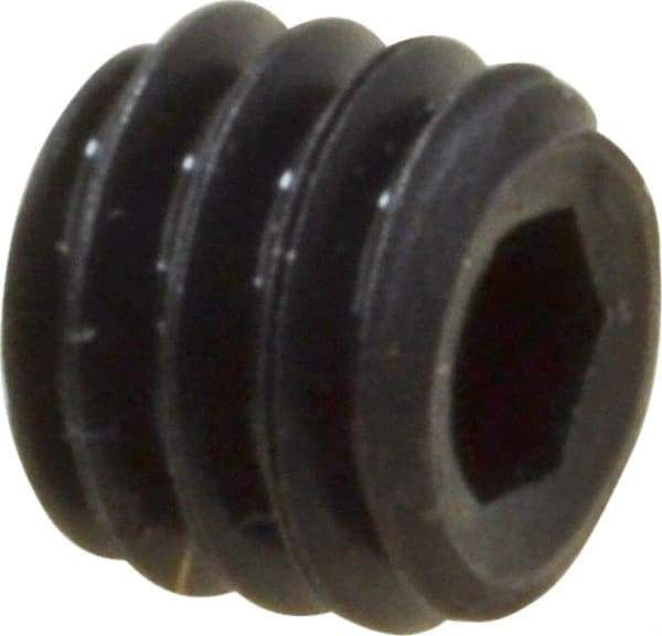 Value Collection - #6-40 UNF, 1/8" OAL, Cup Point Set Screw - Grade 8 Alloy Steel, 1/16" Key - Eagle Tool & Supply