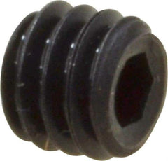 Value Collection - #6-40 UNF, 1/8" OAL, Cup Point Set Screw - Grade 8 Alloy Steel, 1/16" Key - Eagle Tool & Supply