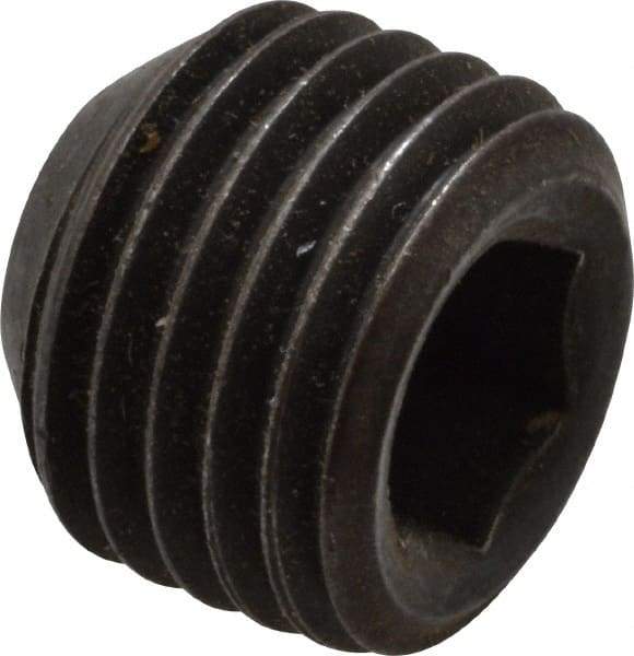 Value Collection - 3/8-24 UNF, 5/16" OAL, Cup Point Set Screw - Grade 8 Alloy Steel, 3/16" Key - Eagle Tool & Supply