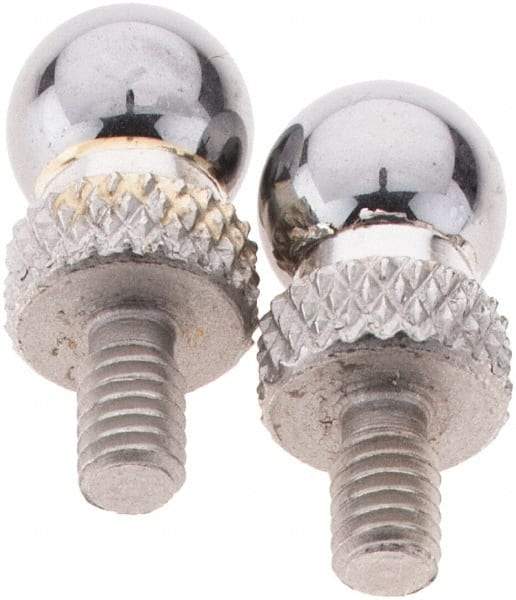 NES - #4-48, 1/4" Ball Diam, Carbide Ball Contact Point - 1/4" Contact Point Length - Eagle Tool & Supply